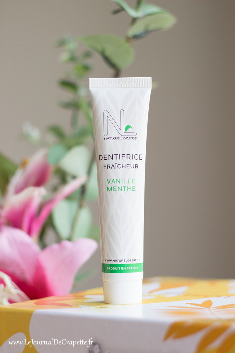 Dentifrice fraicheur Vanille & menthe nature Lozère 